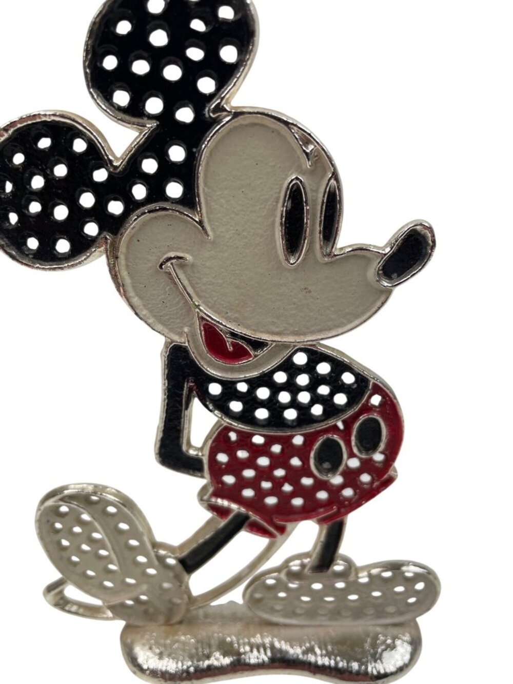 Vintage Walt Disney Mickey Mouse Earring Tree Holder Metal 1970's - Picture 3 of 9
